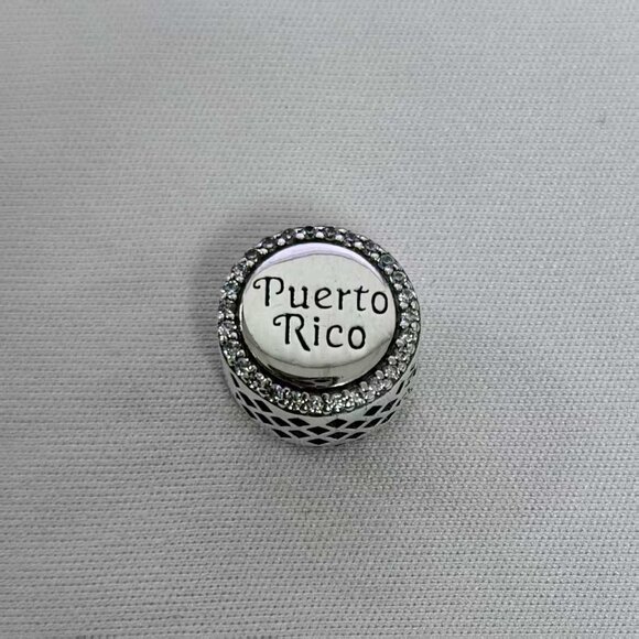 Pandora Puerto Rico limited Bead Charm, S925 Silver Jewelry - Picture 2 of 4